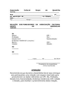 05_Relação presentes na abertura da ASSOCIAÇÃO_Fundadores
